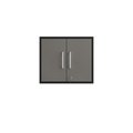 Manhattan Comfort Eiffel Floating Garage Storage Cabinet in Grey Gloss 251BMC85